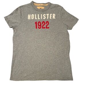 Men’s Hollister Gray T-Shirt with Red Logo